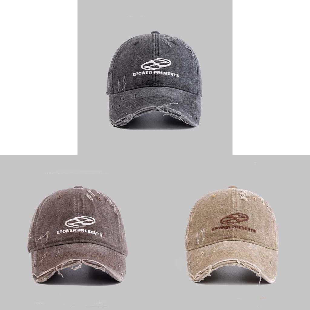 Baseball Cap Men Waterwashed Vintage Cotton Wide Brim For Casual Spring Summer
