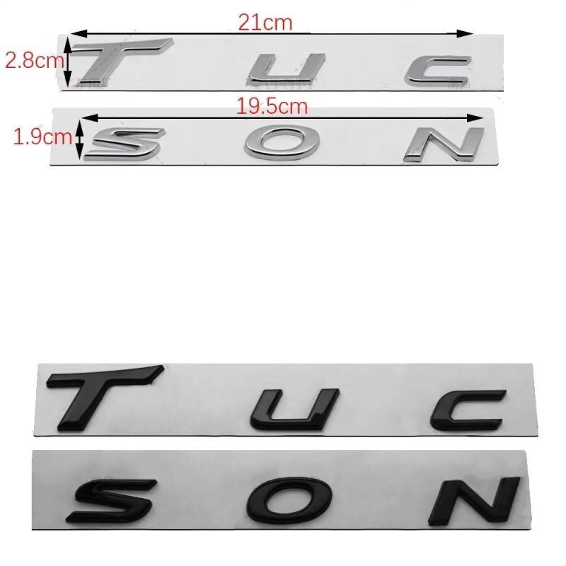 Nálepka se znakem TUCSON Odznak Nálepka s logem auta vhodná pro Nálepka na hlavu TUCSON Zadní část kufru
