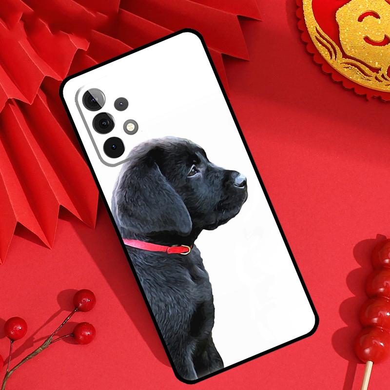 Black Labrador Dog Case For Samsung Galaxy M15 M55 M31 M13 M11 M12 M14 M06 M16 M36 M56 M53 M32 M52 M35 M34 M54
