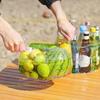 A1A2 Clear Folding Water Bucket Outdoor Vegetable Clothing Water Basins Storage Container for Camping Hiking Fishing
