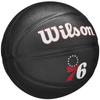Wilson Team Tribute Philadelphia 76ers Miniball, Unisex schwarz Basketball