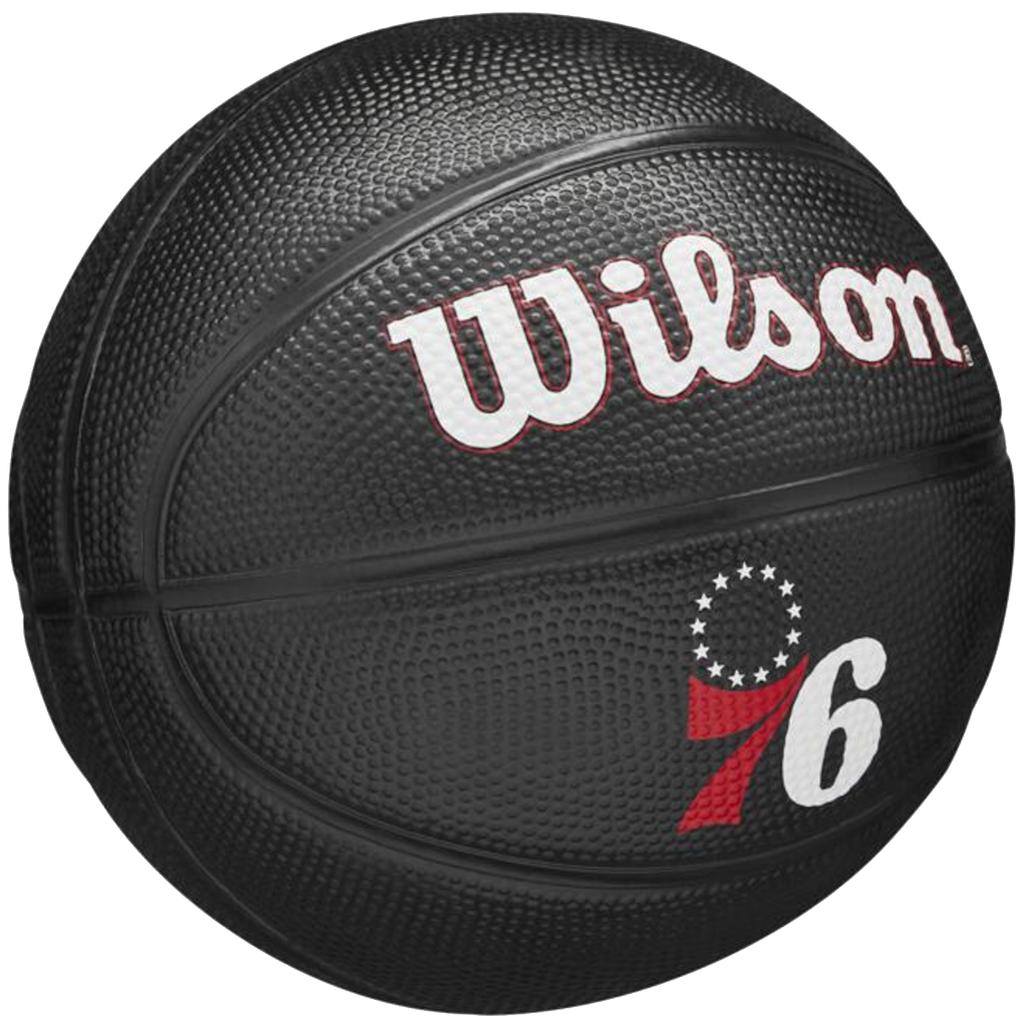 Wilson Team Tribute Philadelphia 76ers Miniball, Unisex schwarz Basketball