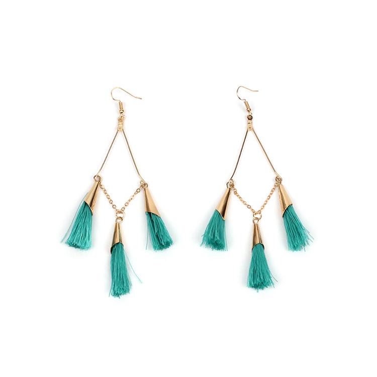 Желаю серьги-кисточки ручной работы, богемные длинные серьги, европейские и американские украшения