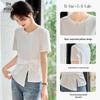 Women's Asymmetric Twisted Knot Short Sleeve T-Shirt
