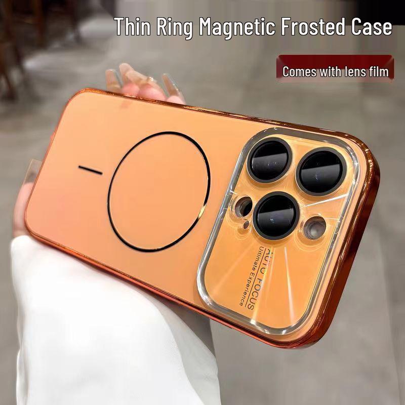 Compatible with iPhone 17 PRO MAX: Slim magnetic ring case with laser window, fits Apple 16 and provides durable protection.