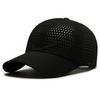 Summer Mesh Baseball Cap Solid Color Breathable Sun Hat Quick Dry Sun Protection Peaked Cap