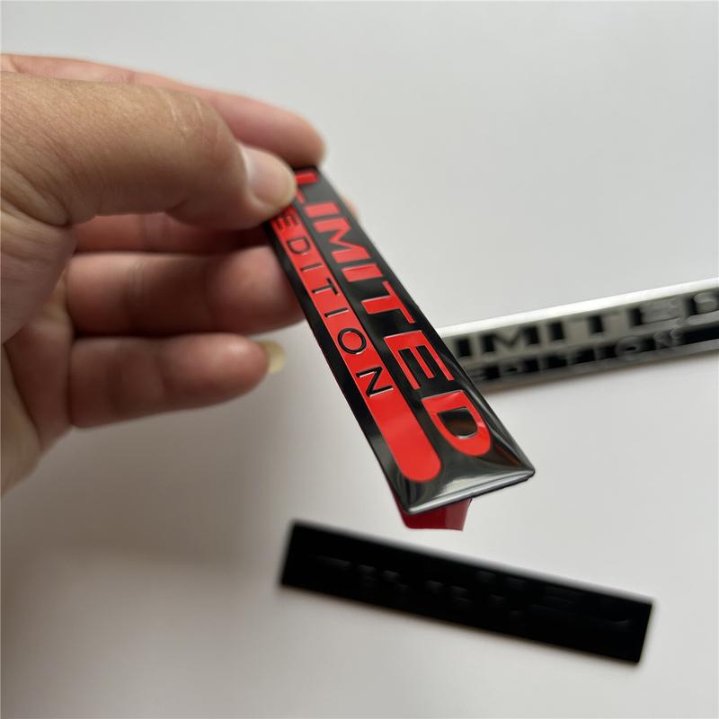 3d Aluminum Logo Limited Edition Emblem Sticker Car Motorcycle Decal Interior Exterior Decor Badge Auto Styling Accessories