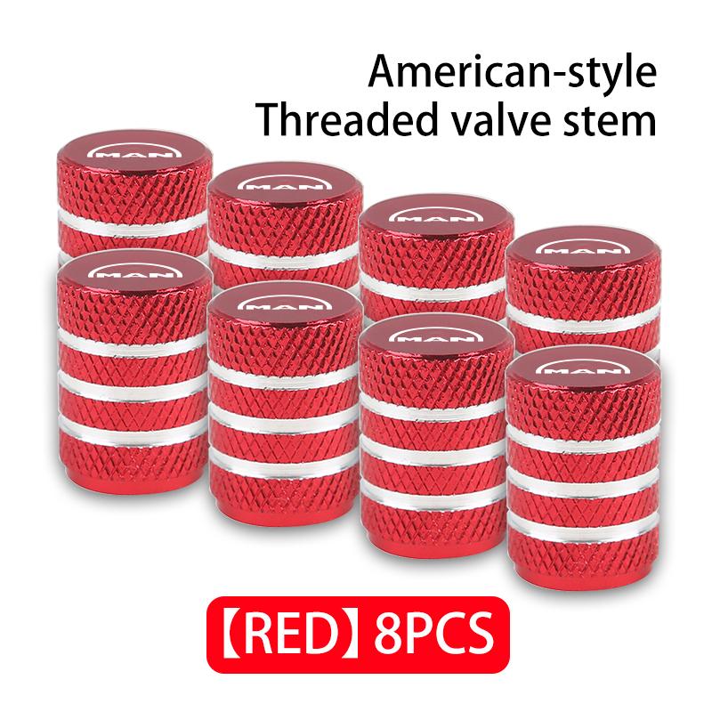 For Man 4/8Pcs Car Tire Valve Stem Cap Knurling Style Tire Valve Cap eTGX TGX TGM TGA TGS eTGS TGE