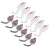 12 Pack Cat Mouse Toy Furry Interactive Play Mouse Toy for Indoor Cats and Kittens