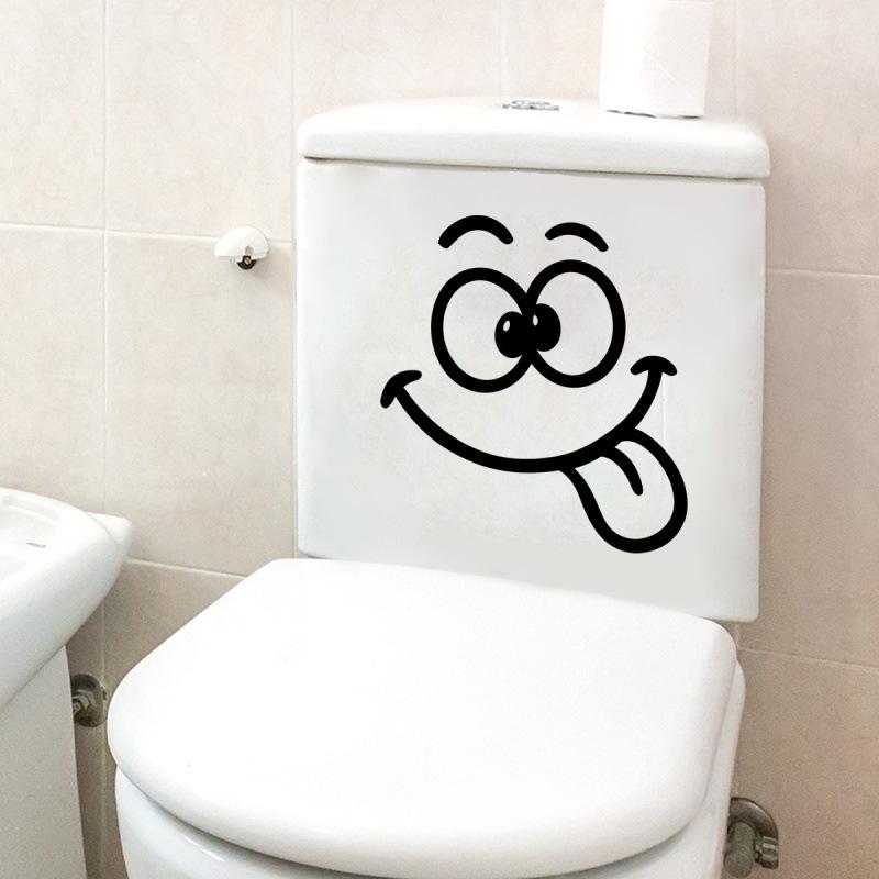 Creative Emoji & Abstract Wall Décor Stickers for Toilets & Rooms