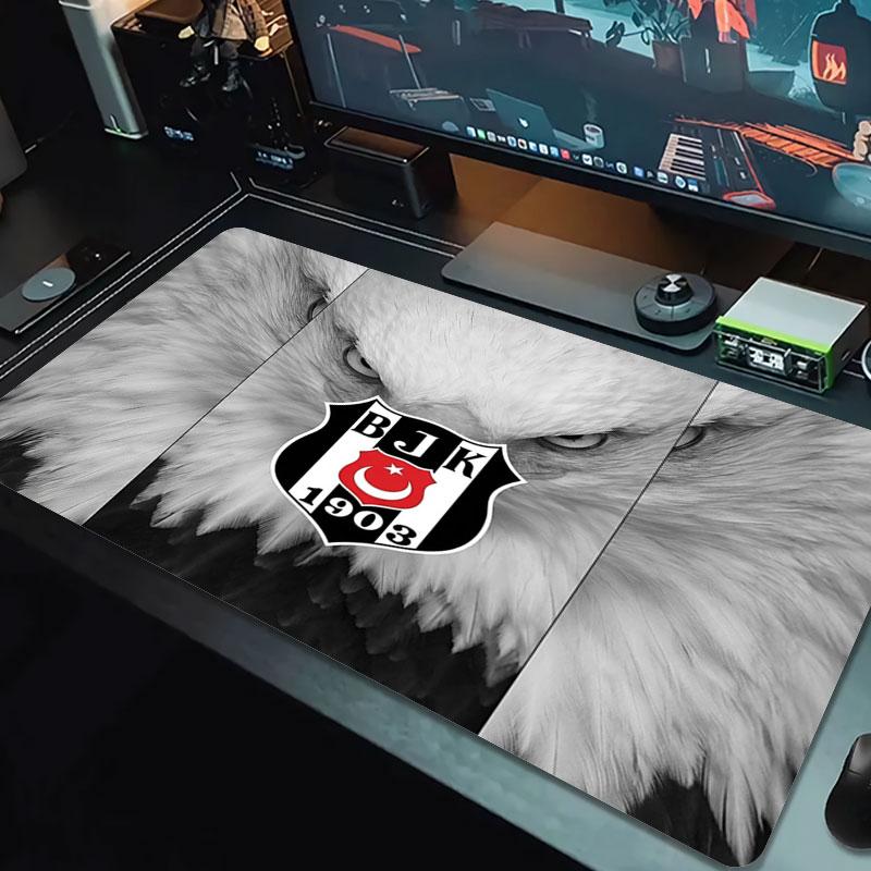 Besiktas Gymnastics Club Large Size Mouse Pad Large Gaming Table Cushion Non-slip Laptop Tablet Big Mousepad XXL Mat Mini PC Playmat With Lock Edge