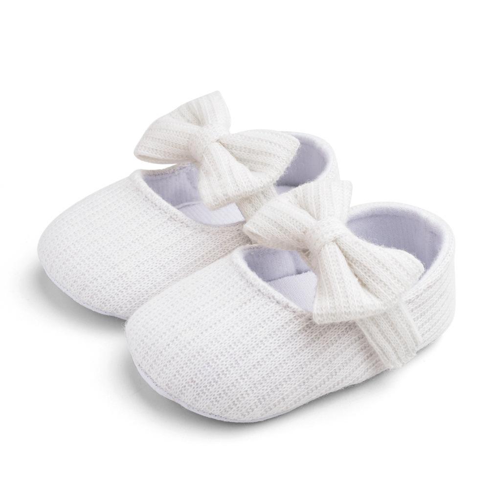 Baby Bow Knot Non-slip Toddler Shoes, Breathable Soft Sole for 0-18 Months