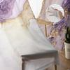 Abstract Modern Marble Texture Sheer Curtains For Living Room Kitchen Window Curtains Bedroom Tulle Voile Curtains
