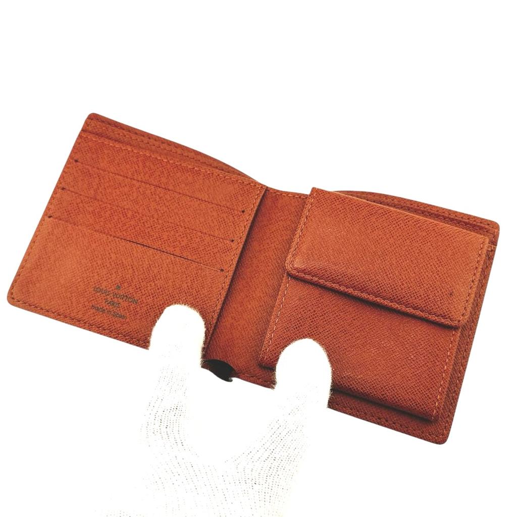 LOUIS VUITTON Monogram Includes Marco Coin Pocket wallet Monogram canvas M61675 Used