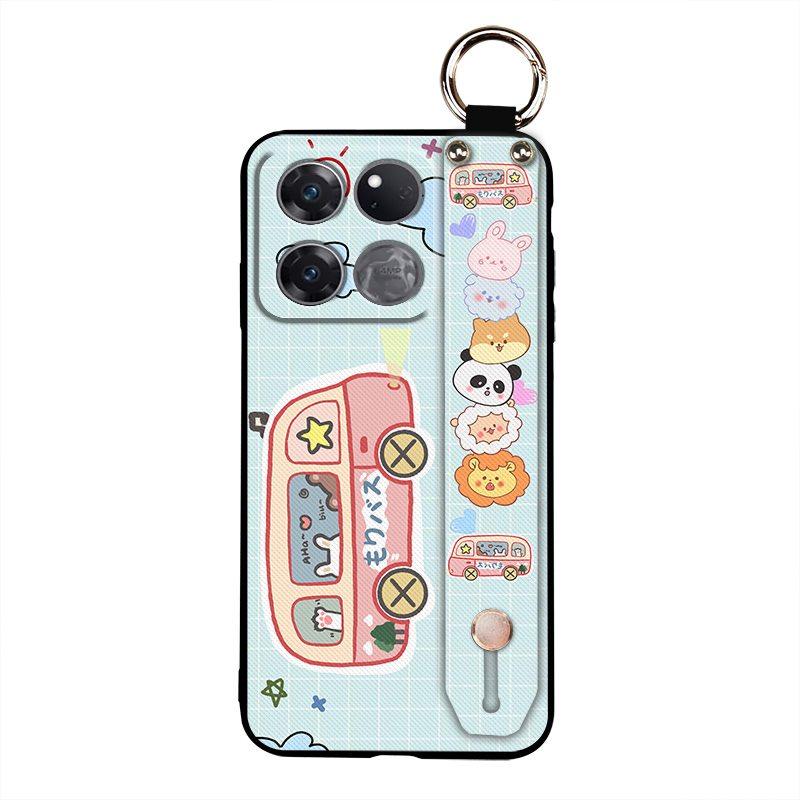 Soft Case Shockproof Phone Case For OnePlus/1+Ace 5G Racing Edition Fashion Design Wristband Durable Ring Kickstand Cute