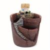 Creative Plants Pot with City of Sky Flowerpot Combination Resin Succulent Plant Pot Home Garden Decoration Plants Holder