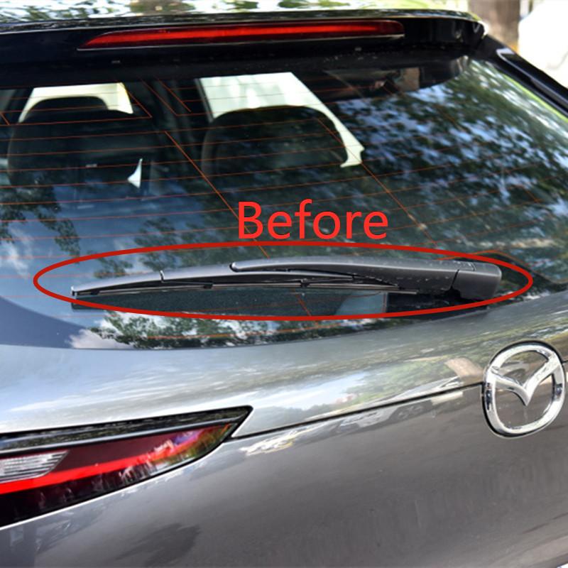 Rear Wiper Window Wiper Cover Trim for Mazda Cx30 Cx-30 Cx 30   Car Accesorios Plastic Chrome 4 Pcs