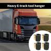4pcs Multifunctional Tool Hangers for E Track Systems Accommodates Various Tool Sizes for Mechanic Logistics Personnel