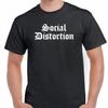T-shirt Social Distortion Groupe de Rock Classique Style Années 70 Vintage Polyvalent Confortable Streetwear Respirant Unisexe Élégant