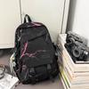 Men's Large Capacity Backpack Graffiti Backpack Student Schoolbag