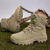 Brand Desert Tactical Mens Boots Wear-resisting Army Boots Men Waterproof Outdoor Hiking Men Combat Ankle Boots Big Size 39-47