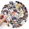 51pcs Chibi Bungo Stray Dogs Stickers - Japanese Anime Characters Collection (Akutagawa Ryunosuke, Mafia Guka) with Storage Box for DIY Decor
