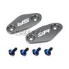 Motorcycle CNC Aluminum Rearview Mirrors Seat Decorative Cover Mirror Base Brackets For 675SR-R 675SR 675 SRR SR