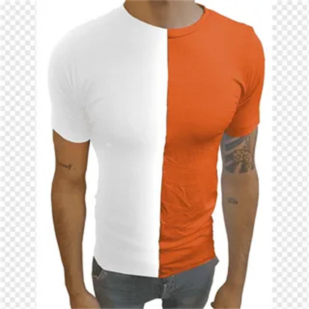 Men's Striped T-shirt Retro 3D Printed Short Sleeved Top T-shirt Men's Clothing