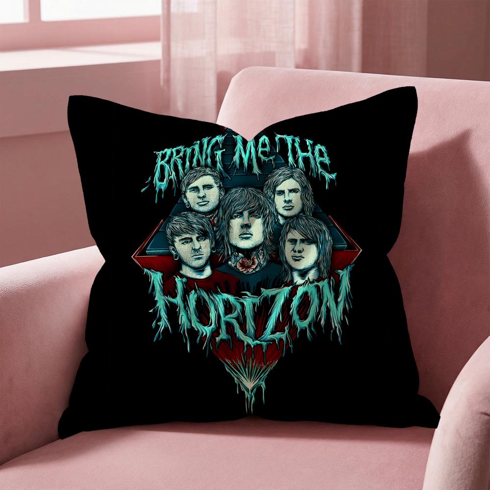 Bring Me The Horizon Cushion Cover Multi-Scene Pillow Cover for Home & Car - Reversible, Soft & Durable for Daily Use