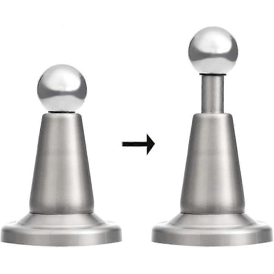 Stainless Steel Door Stopper, Heavy Duty Magnetic Door Holder, Wall Mounted Door Stop with Strong Magnet, Door Catch for Home Office
