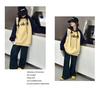 2025 Girls' Casual Hooded Sweatshirt and Pants Set for Middle School Students - Trendy Autumn Style