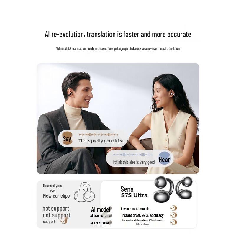 SANAG S7S Ultra Bone Conduction Bluetooth Headset