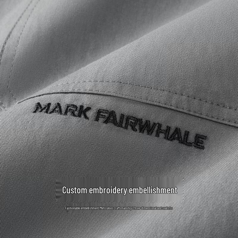 Mark Fairwhale Men's Pure Cotton Loose Fit Short-Sleeved Shirt