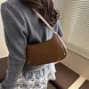 Heart Design Korean Style Pu Shoulder Bags for Women Versatile Ladies Square Underarm Bag Trendy Solid Color Girls Handbag Purse