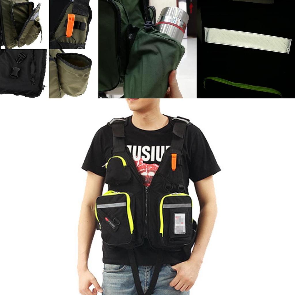 Verstellbare Auftriebs-Segel-Kajak-Kanu-Fliegenfischer-Rettungsweste mit Mehreren Taschen**
