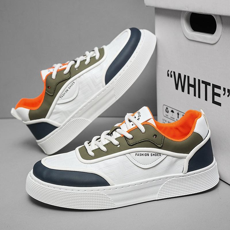 Autumn men's shoes new low-top board shoes men's breathable and comfortable sports shoes fashionable Hong Kong style