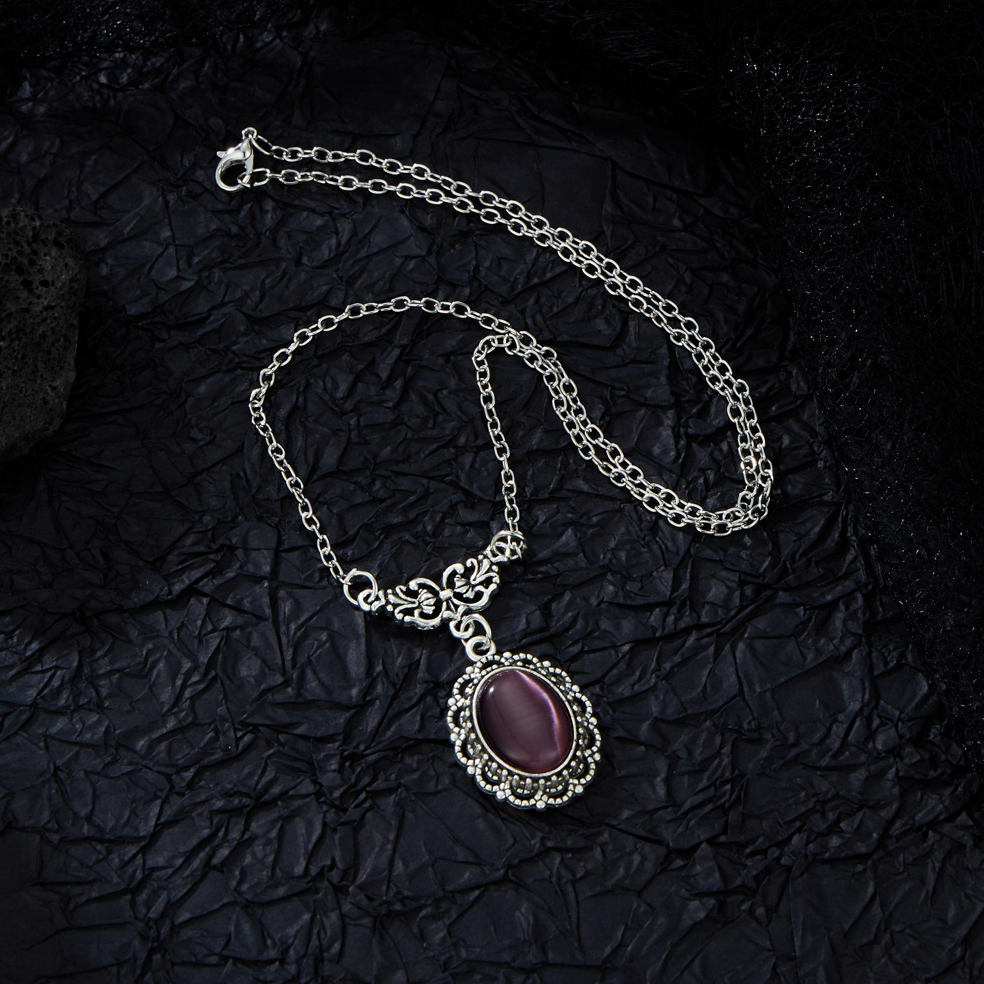 

Ретро Готическое Викторианское Ожерелье Подвеска Летучая Мышь Вампир Фиолетовый Имитация Циркона Подвеска Мужчины Женщины Подарок на Хэллоуин