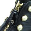 Excellent CHANEL Short Boots COCO Mark Pearl Front Zip Patent 38 G45183 23B Used