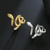 Snake Ring for Women Men Punk Serpent Stainless Steel Gold Finger Rings Jewelry Party Gift