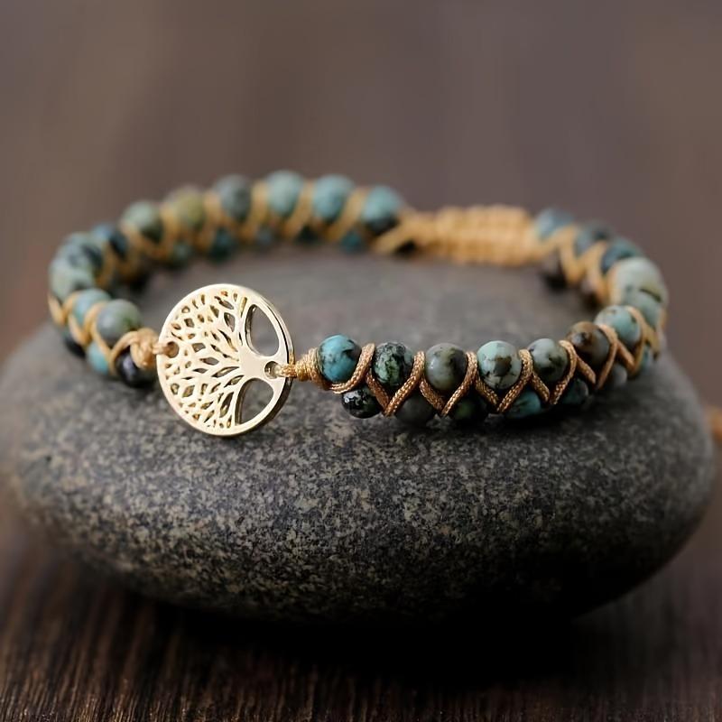 1pc Beaded Braided Bracelet Bohemian Spiritual Style Perfect for Daily Layering Meaningful Looks Unique Jewelry Ideal for Casual