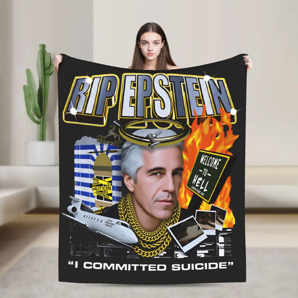 Lustige Jeffrey Epstein Decke Qualität Warm Weich Bettwäsche Überwürfe Winter Reise Büro Sofa Stuhl Druck Tagesdecke