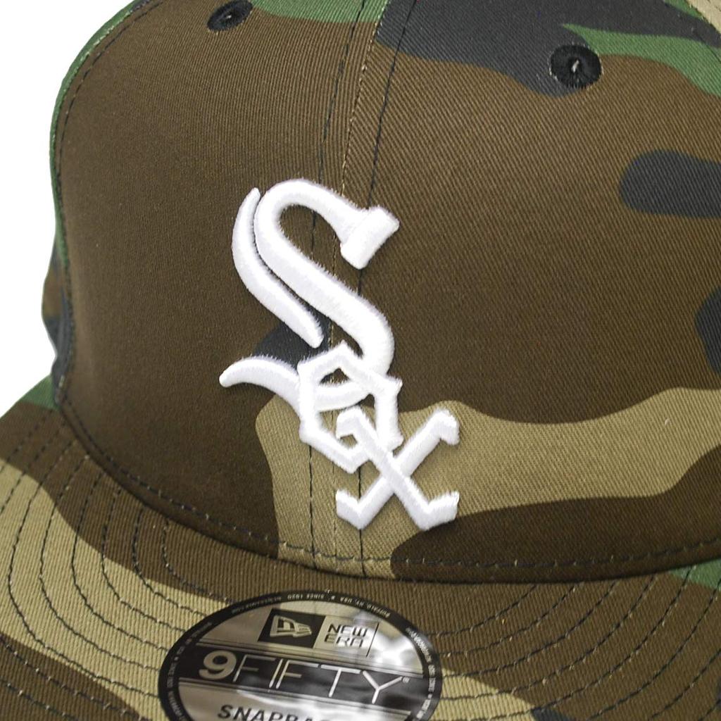 [New Era] CAP SNAPBACK CHICAGO WHITE SOX CAMO WOODLAND×NEGRUWoodland Camo×Negru Pălărie Cap Snapback Chicago White Sox