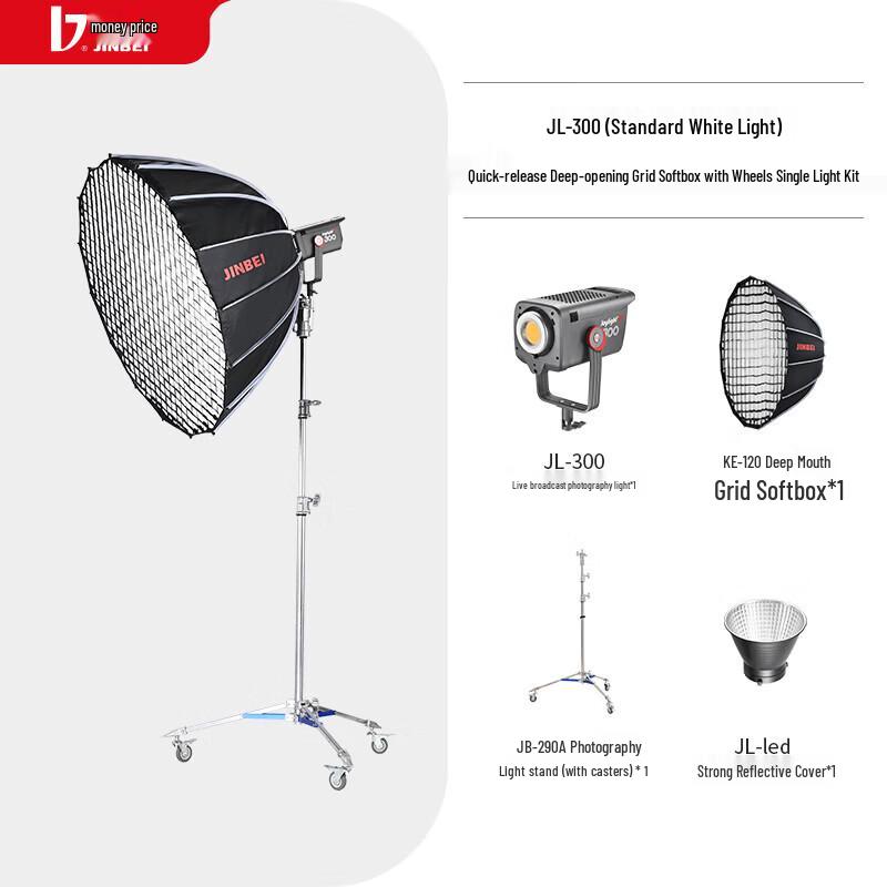 JINBEI JL300 Professional LED Fill Light Kit
