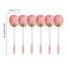 Kawaii Strawberry Ceramic Soup Spoon Cute Korean Ice Cream Hand Painted Coffee Dessert Long Handle Spoon Kitchen Accessories