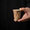 Dunhuang Oil Painting Handmade Firewood Burning Teacup Personal Special Retro Master Cup Tea Cup High-end Ceramic Cup Gift