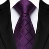 Men's Classic Solid Color Plaid Tie - Multi-color for Business, Casual, or Wedding
