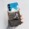 For Samsung Galaxy A26 A36 A56 5G Casing New Design 2024 Heart Printed Black Matte Soft Silicone Protective Cover Case