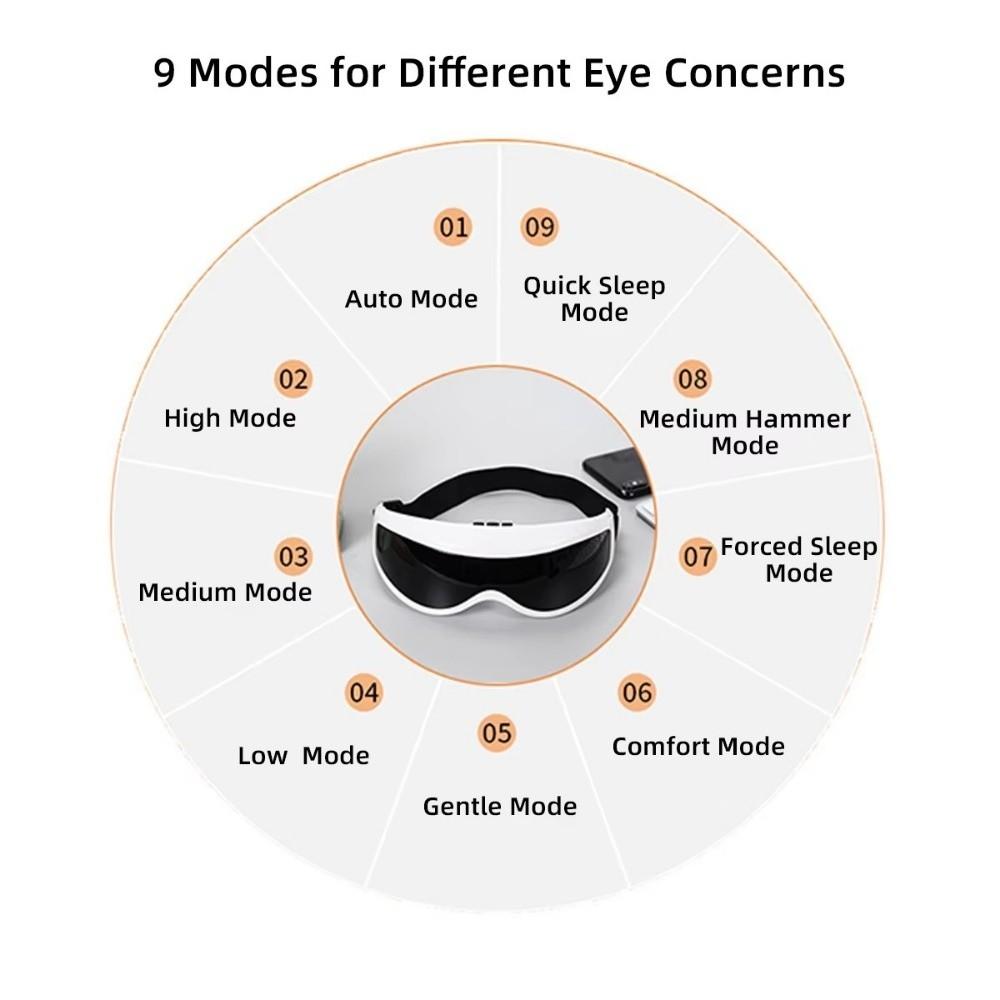 Magnetic Beads Electric Eye Massager Adjustable Buckle EMS Eye Relax  Dark Circles Protection