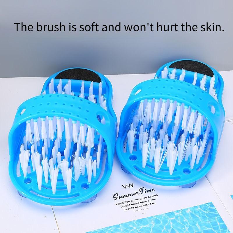 1PC new foot washing artifact lazy foot washing brush, rubbing grindstone Internet celebrity slippers, go to the dead skin bathroom bath cleaning mop