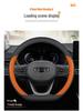 Premium Genuine Leather Steering Wheel Cover for Geely Xingyue L, Xingrui, Boyue L, Emgrand, Galaxy, Vision - Ultra-thin Design